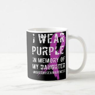 Taza De Café Memoria De La Hija Usa Conciencia De La Sobredosis