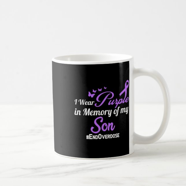 Taza De Café Memoria de sensibilización sobre la sobredosis de  (Derecha)