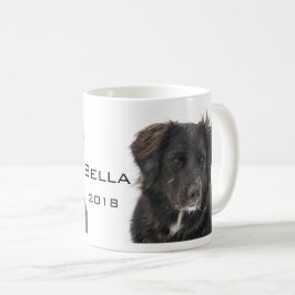 Taza De Café Memorial Black Lab Mascota Dog Photo Name Year