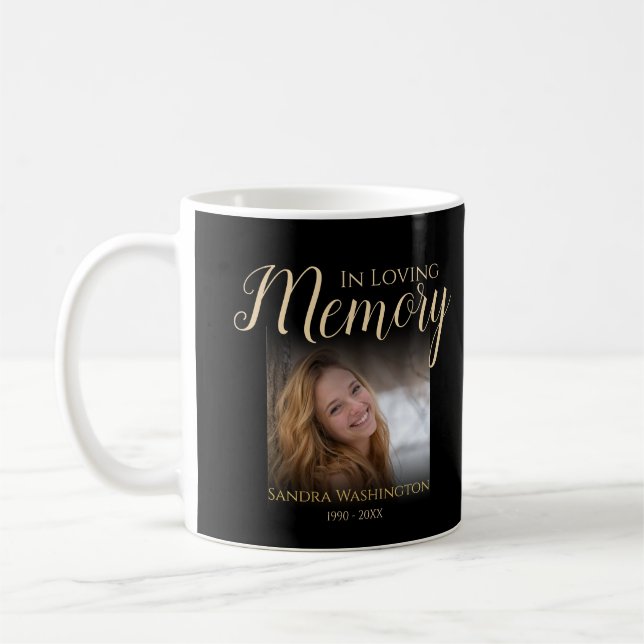Taza De Café Memorial fotográfico personalizado (Izquierda)