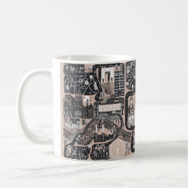 TAZA DE CAFÉ MEMORY MAPS MUG, ROSE // LONDON 
