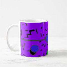 Taza De Café Memphis Electric 80s Resumen estilo retro sin prob