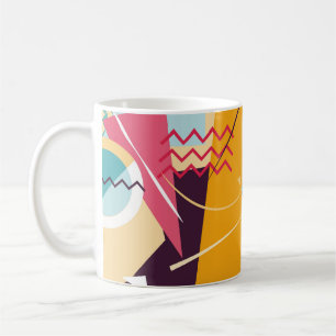 Taza De Café Memphis Mood: Tendencia Geométrica Retro