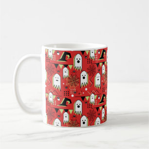 Taza De Café Memphis sin foco geométrico del fantasma para hall