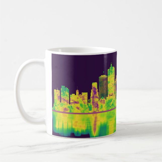 Taza De Café Memphis Tennessee Skyline (Izquierda)