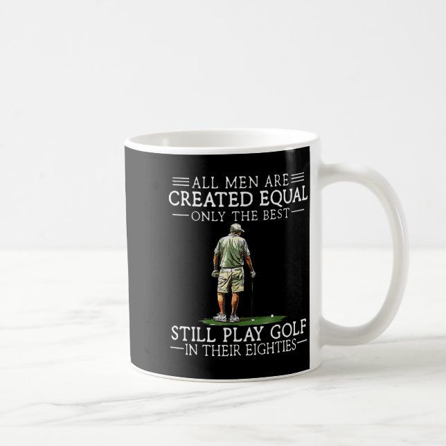 Taza De Café Men Play Golf Eighties Funny Golfer Golfing  (Derecha)