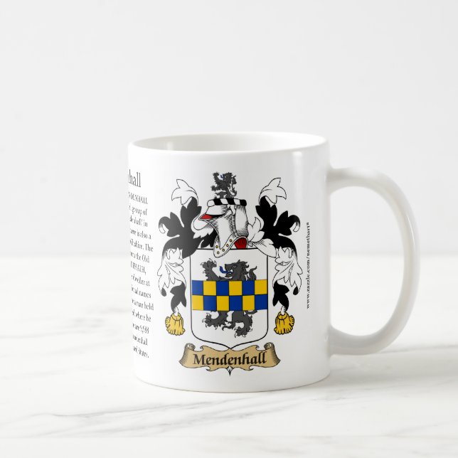 Taza De Café Mendenhall, el origen, el significado y el escudo (Derecha)