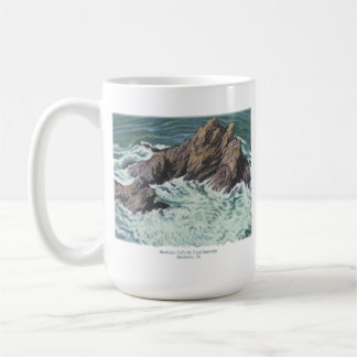Taza De Café Mendocino California Coast Seascape;