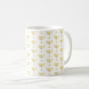 Taza De Café Menorah Mug Gold