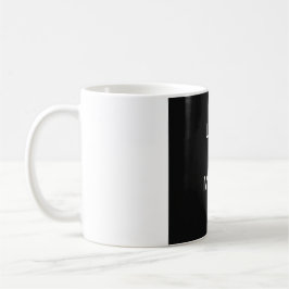 Taza De Café Menos es más - Diseño negro Minimalista
