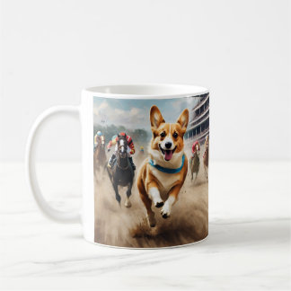 Taza De Café ¡Menos galopa, más meneo! Corgi gana el derby