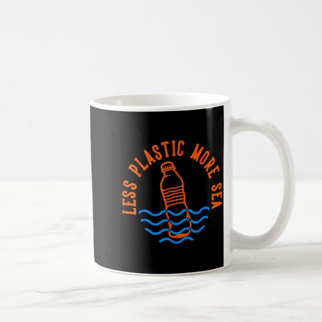 Taza De Café Menos Plástico Más Mar  (Derecha)