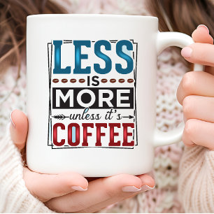 Taza De Café Menos Tipografía: Café Mug