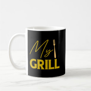 Taza De Café Mens BBQ barbacoa parrillada barbacoa por la noche