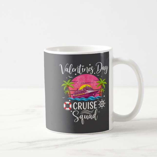 Taza De Café Mens Cute Valentines Day Cruise Squad 20026 Design (Derecha)