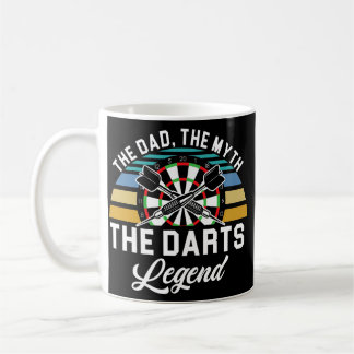 Taza De Café Mens Dad Myth Dart Legend Padre Dart Player