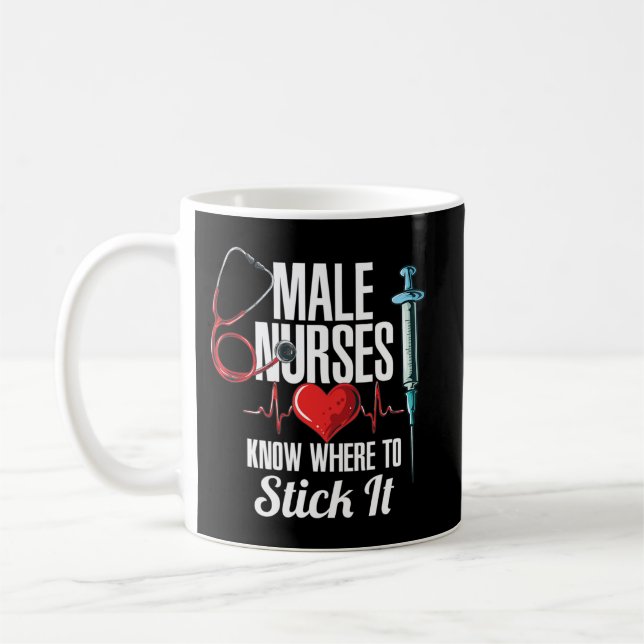 Taza De Café Mens Funny Carer Hospital Murse I Enfermera ¿Te gu (Izquierda)