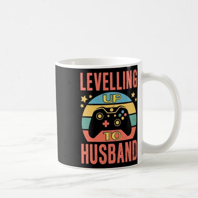 Taza De Café Mens Gamer Husband Levantando el compromiso de los (Derecha)