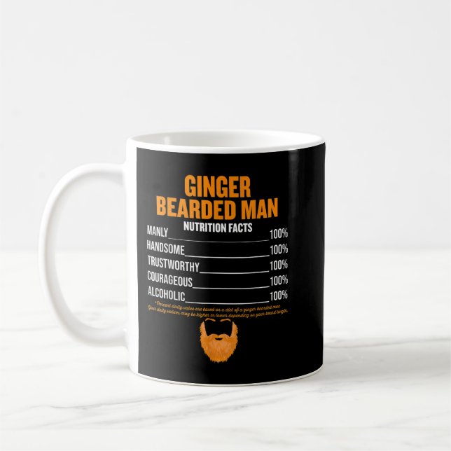 Taza De Café Mens Ginger Hemorragia del hombre hechos de la nut (Izquierda)