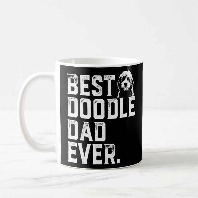 Taza De Café Mens Goldendoodle Dad Mejor Doodle Dad Nunca (Izquierda)