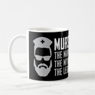 Taza De Café Mens Graciosa Murse Male Enfermera Shirt RN LPN CN