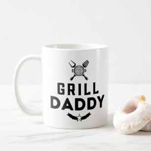 Taza De Café Mens Grill Daddy BBQ y Fumar para el Día del Padre