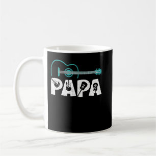Taza De Café Mens Guitarra Amante Papá Papito Divertido Guitarr