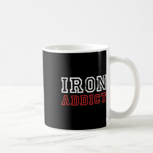 Taza De Café Mens Iron Addict Gym Workout Fitness Bodybuilding