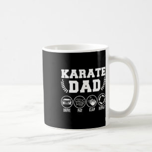 Taza De Café Mens Karate Dad Drive Pay Clap Repeat Fathers Day