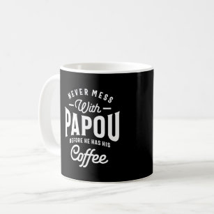 Taza De Café Mens Papou Abuelo Regala a los Mundos mejor Papou