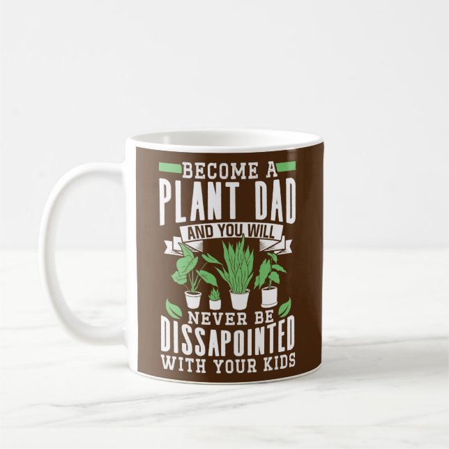 Taza De Café Mens Plant Daddy Houseplant Gardener (Izquierda)