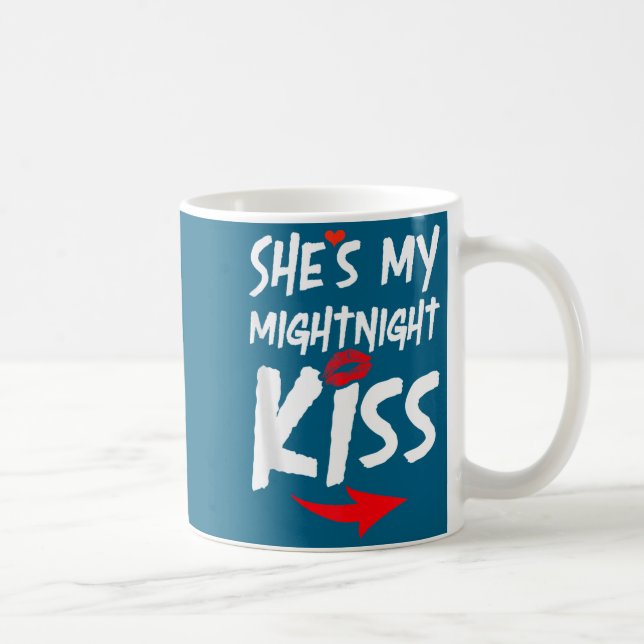 Taza De Café Mens She's My Midnight Kiss Happy New Year Matchin (Derecha)