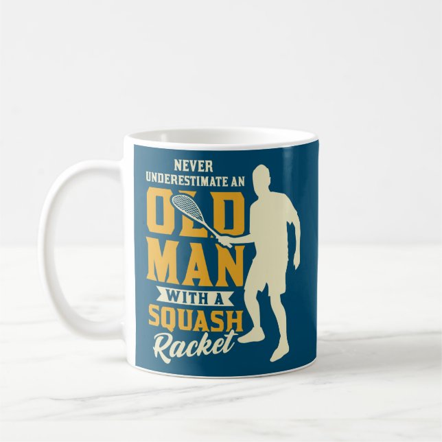 Taza De Café Mens Squash center squash squash club  (Izquierda)
