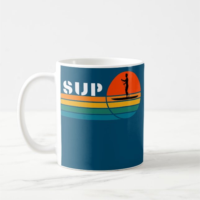 Taza De Café Mens Stand Up Paddle Board SUP Paddling Surf (Izquierda)