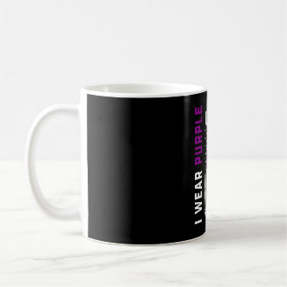 Taza De Café Mens wear purple for wife pancreatic cancer
