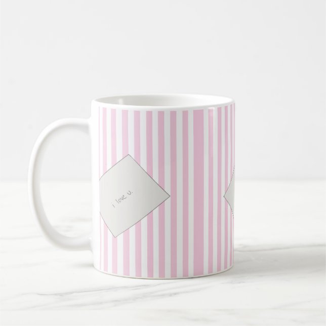 Taza De Café Mensaje de carta de amor de Coquette (Izquierda)