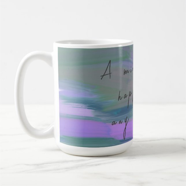 Taza De Café Mensaje de espejismo artístico inspirador (Izquierda)
