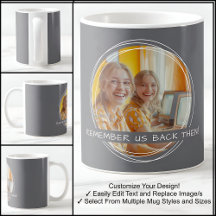 Mensaje de foto de plantilla Keepsake Friends Gray