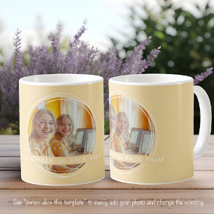 Taza De Café Mensaje de Foto de Plantilla Recuerdo Compañeros A
