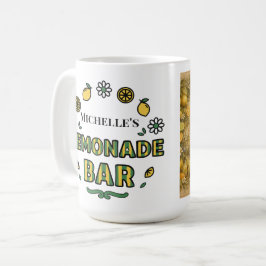 Taza De Café Mensaje de nombre personalizado barra de limonada