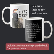 Mensaje de Personalizable de pájaro Nerd Mug