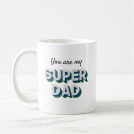 Taza De Café Mensaje de personalizable para Superdad