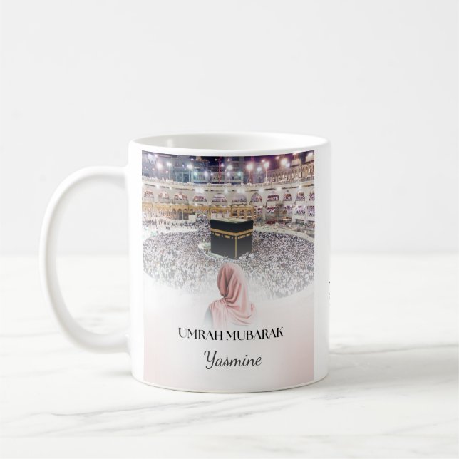 Taza De Café Mensaje de Umrah Mubarak Mug (Izquierda)
