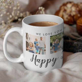 Taza De Café Mensaje del Personalizado de fotos del Día del Pad