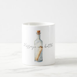 Taza De Café Mensaje en una botella