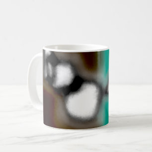 Taza De Café Mensaje en una botella: Resumen de Brown, Verde az