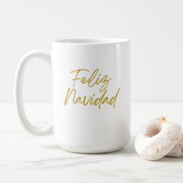 Taza De Café Mensaje Feliz Navidad