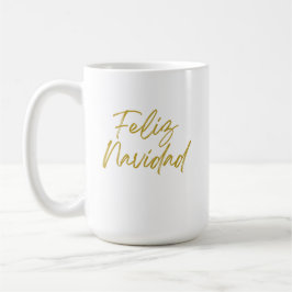 Taza De Café Mensaje Feliz Navidad