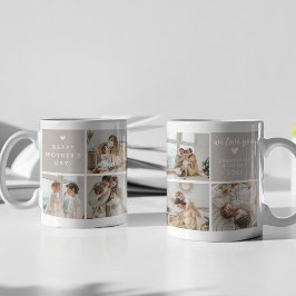 Taza De Café Mensaje 'Mejor Mamá del Mundo' Collage de 7 Fotos