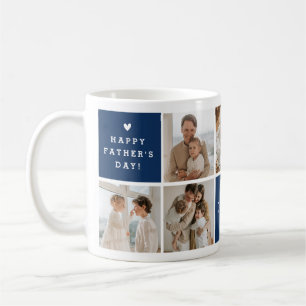 Taza De Café Mensaje 'Mejor Papá del Mundo' Collage Personaliza